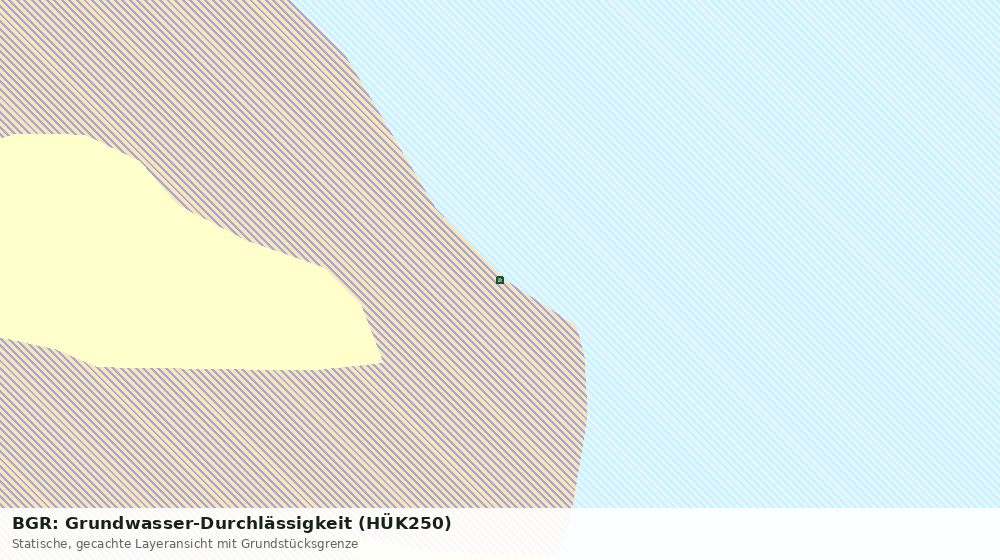 Statische Kartenansicht: BGR: Grundwasser-Durchlässigkeit (HÜK250)