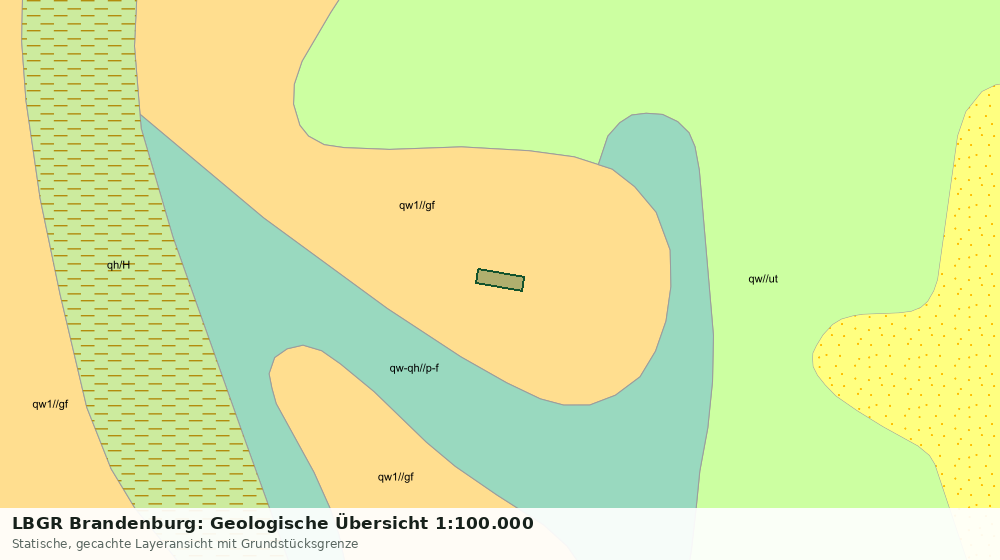 Statische Kartenansicht: LBGR Brandenburg: Geologische Übersicht 1:100.000