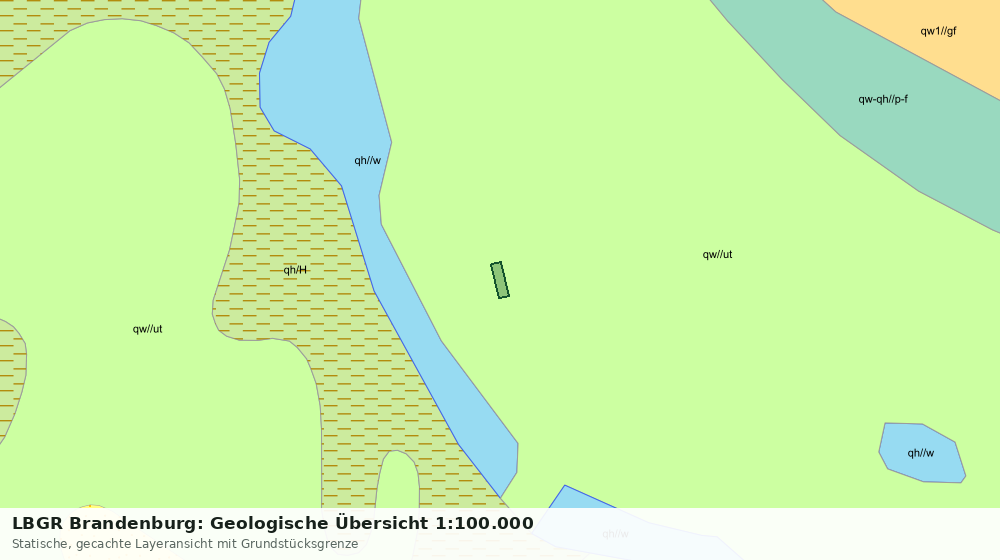 Statische Kartenansicht: LBGR Brandenburg: Geologische Übersicht 1:100.000
