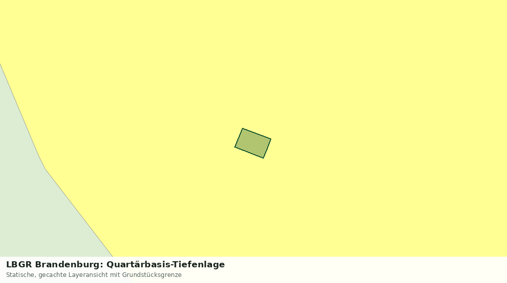 Statische Kartenansicht: LBGR Brandenburg: Quartärbasis-Tiefenlage
