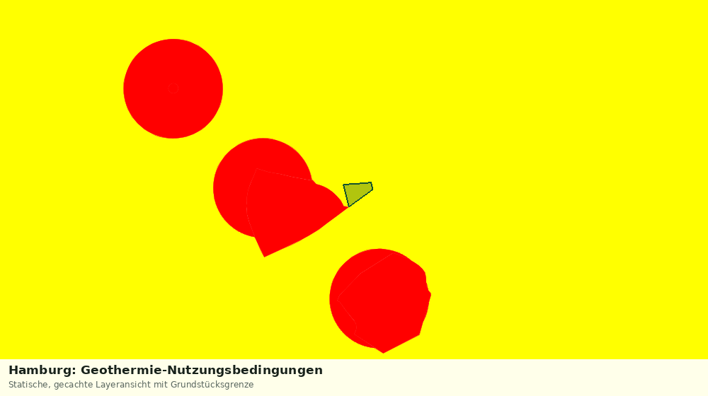 Statische Kartenansicht: Hamburg: Geothermie-Nutzungsbedingungen