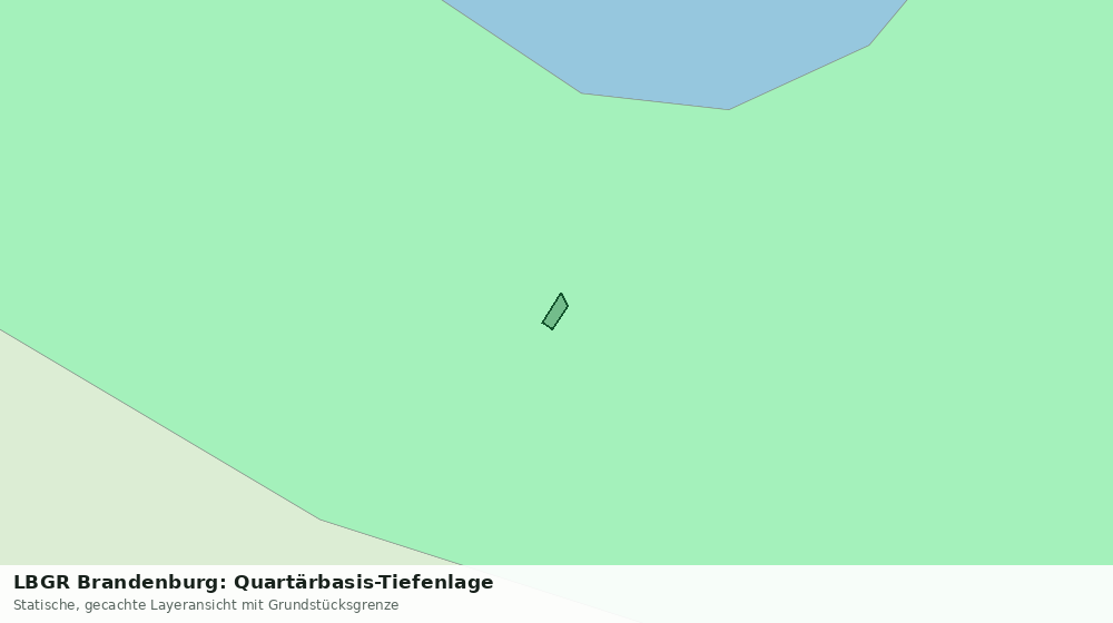 Statische Kartenansicht: LBGR Brandenburg: Quartärbasis-Tiefenlage