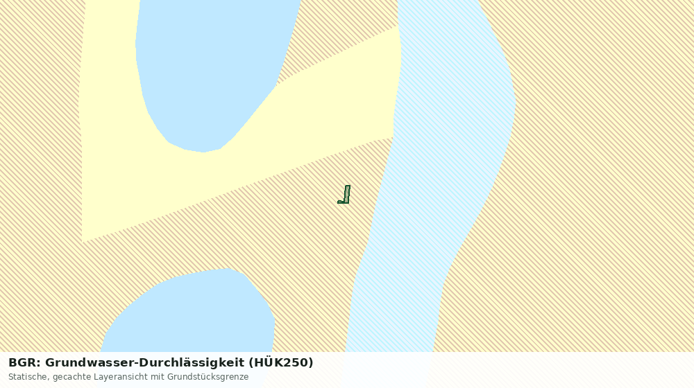 Statische Kartenansicht: BGR: Grundwasser-Durchlässigkeit (HÜK250)