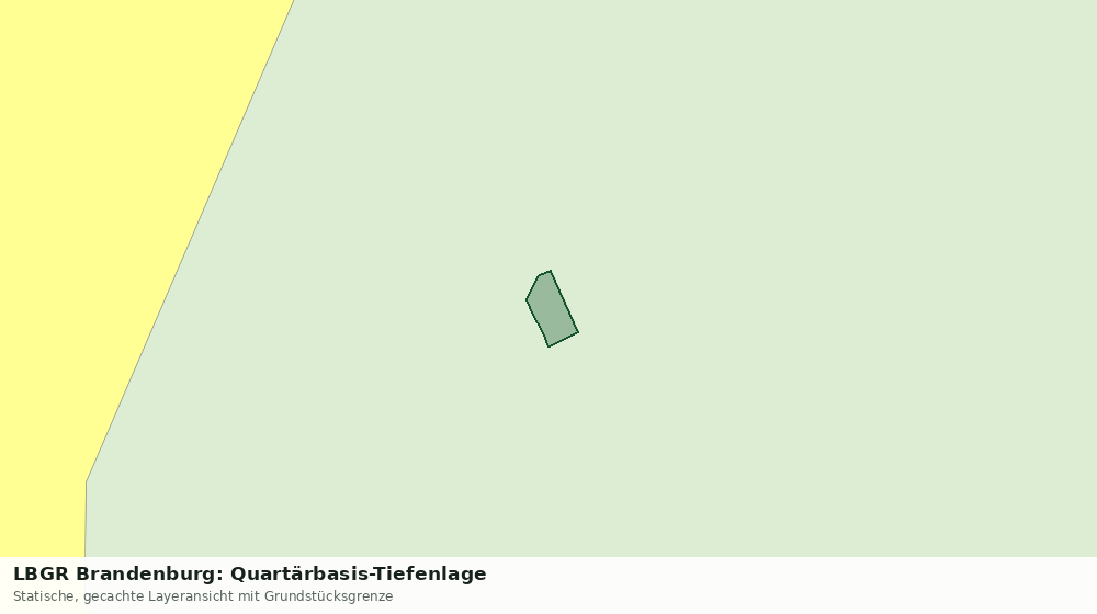 Statische Kartenansicht: LBGR Brandenburg: Quartärbasis-Tiefenlage