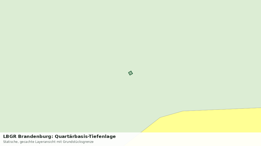 Statische Kartenansicht: LBGR Brandenburg: Quartärbasis-Tiefenlage