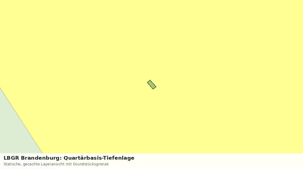Statische Kartenansicht: LBGR Brandenburg: Quartärbasis-Tiefenlage