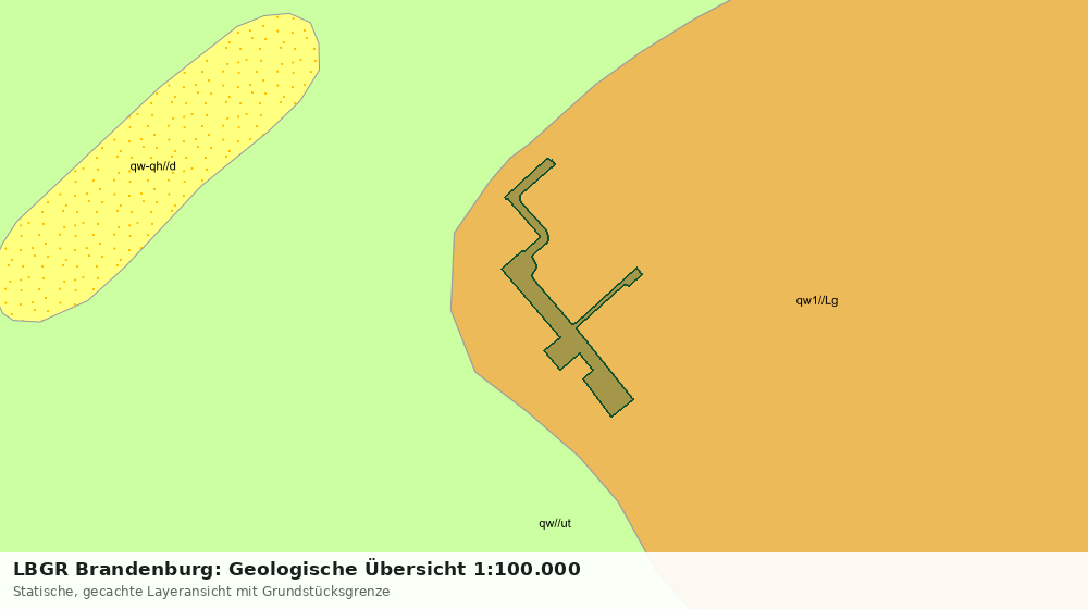 Statische Kartenansicht: LBGR Brandenburg: Geologische Übersicht 1:100.000