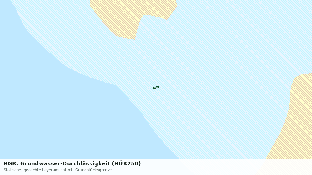 Statische Kartenansicht: BGR: Grundwasser-Durchlässigkeit (HÜK250)