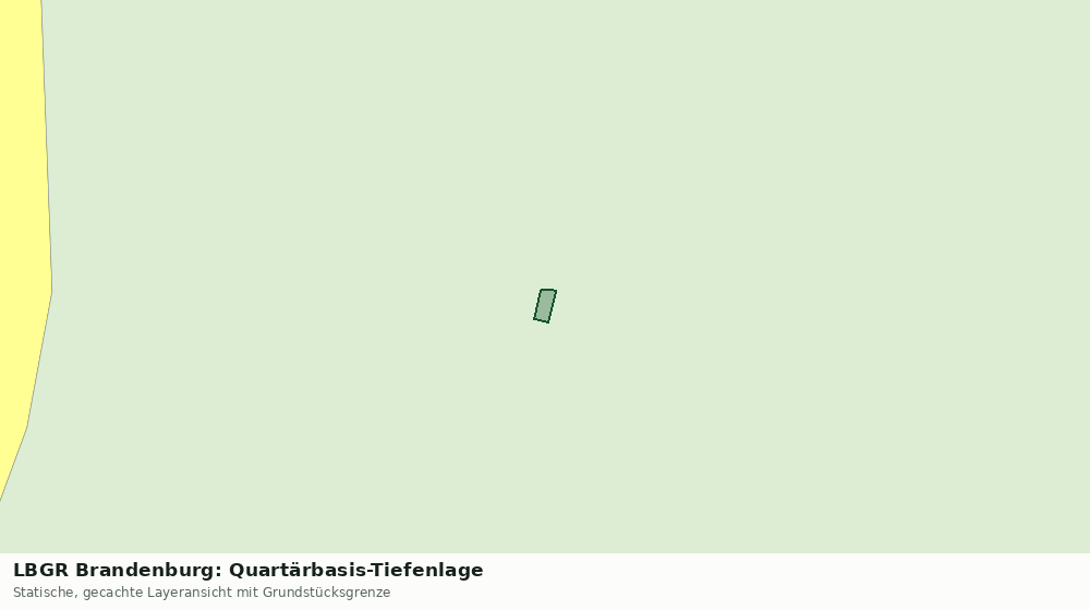 Statische Kartenansicht: LBGR Brandenburg: Quartärbasis-Tiefenlage