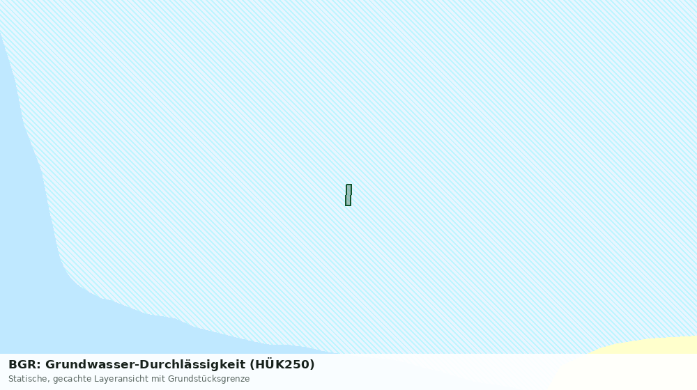Statische Kartenansicht: BGR: Grundwasser-Durchlässigkeit (HÜK250)