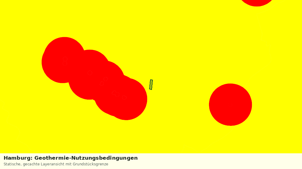 Statische Kartenansicht: Hamburg: Geothermie-Nutzungsbedingungen