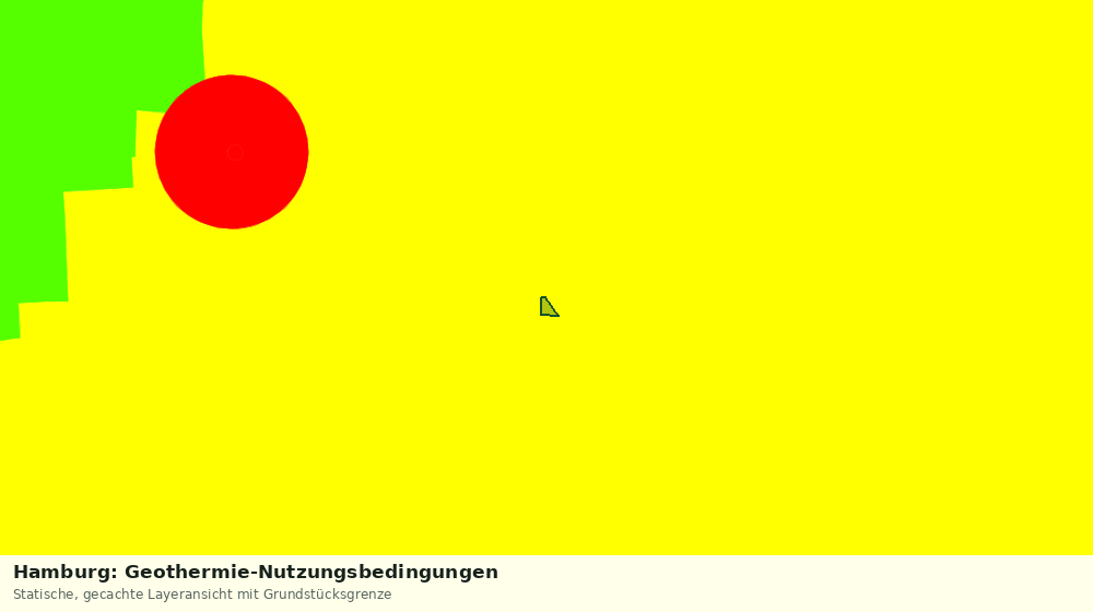 Statische Kartenansicht: Hamburg: Geothermie-Nutzungsbedingungen