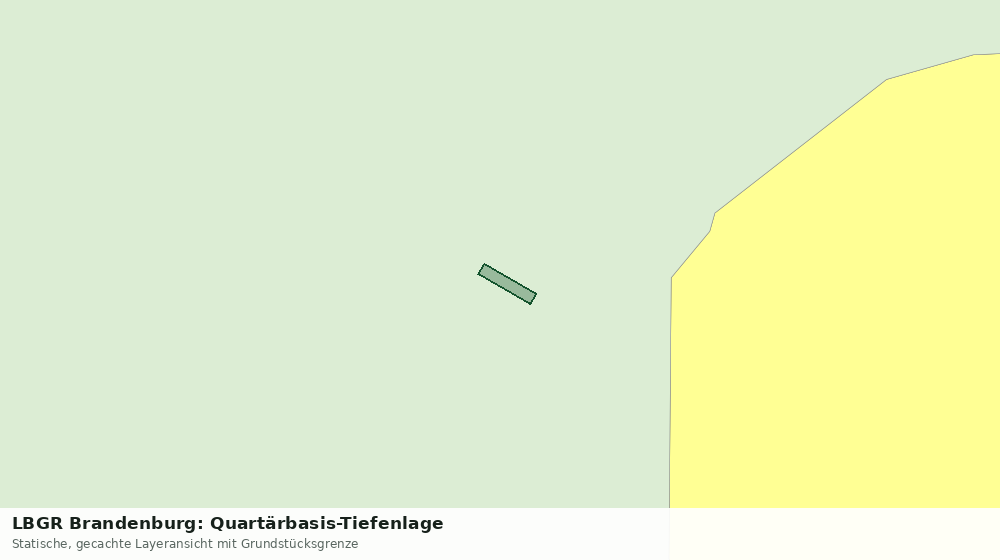Statische Kartenansicht: LBGR Brandenburg: Quartärbasis-Tiefenlage