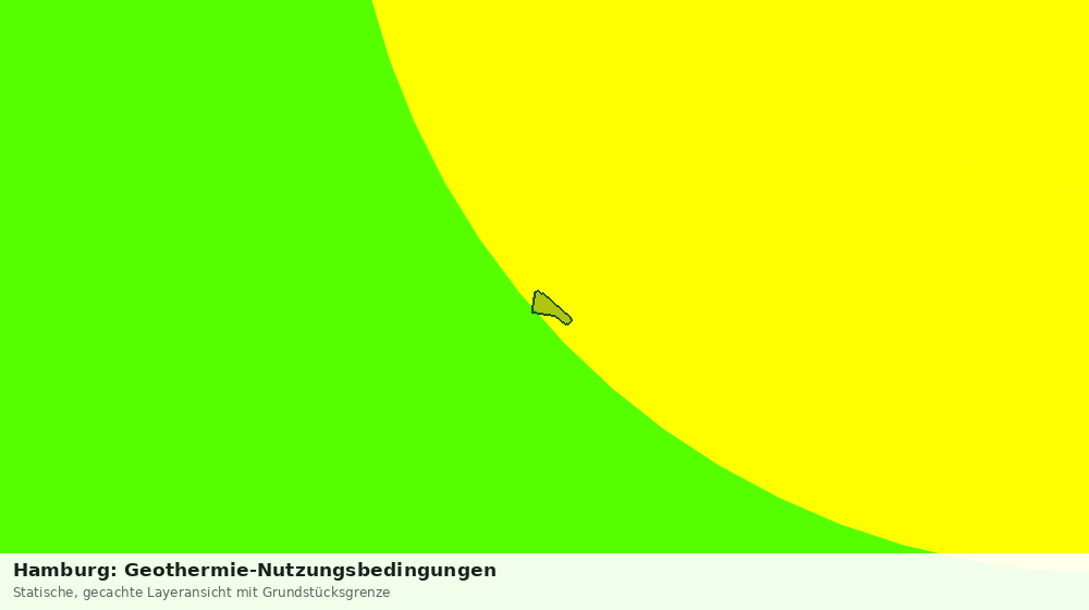 Statische Kartenansicht: Hamburg: Geothermie-Nutzungsbedingungen