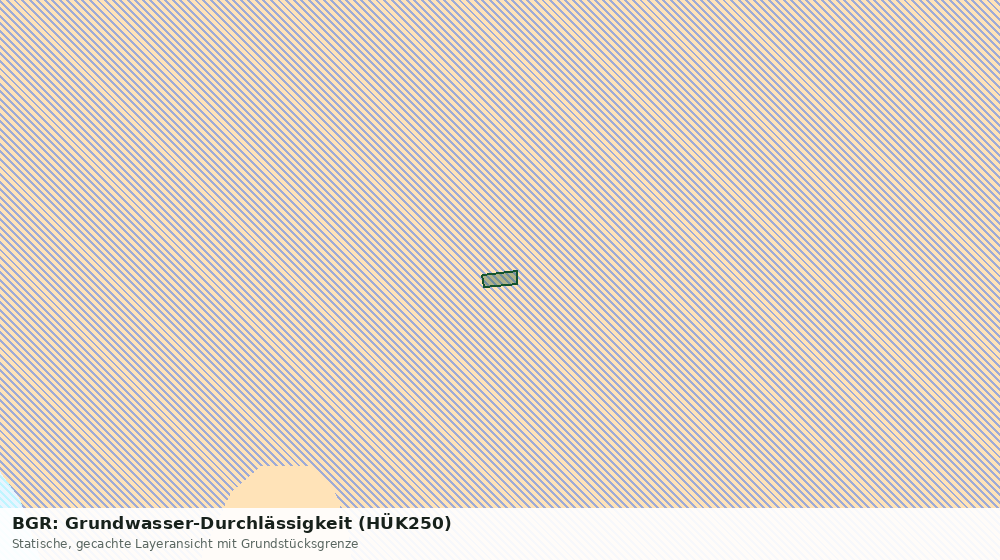Statische Kartenansicht: BGR: Grundwasser-Durchlässigkeit (HÜK250)