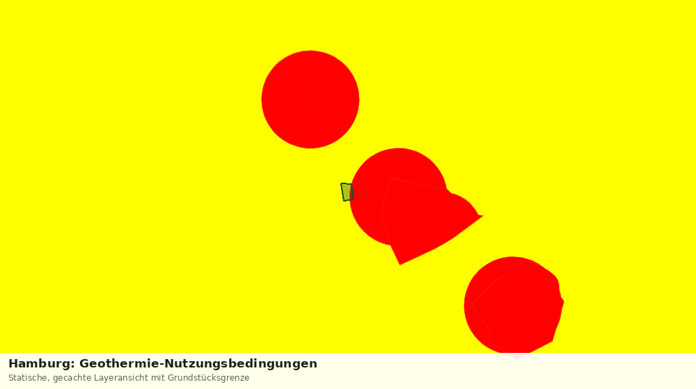 Statische Kartenansicht: Hamburg: Geothermie-Nutzungsbedingungen