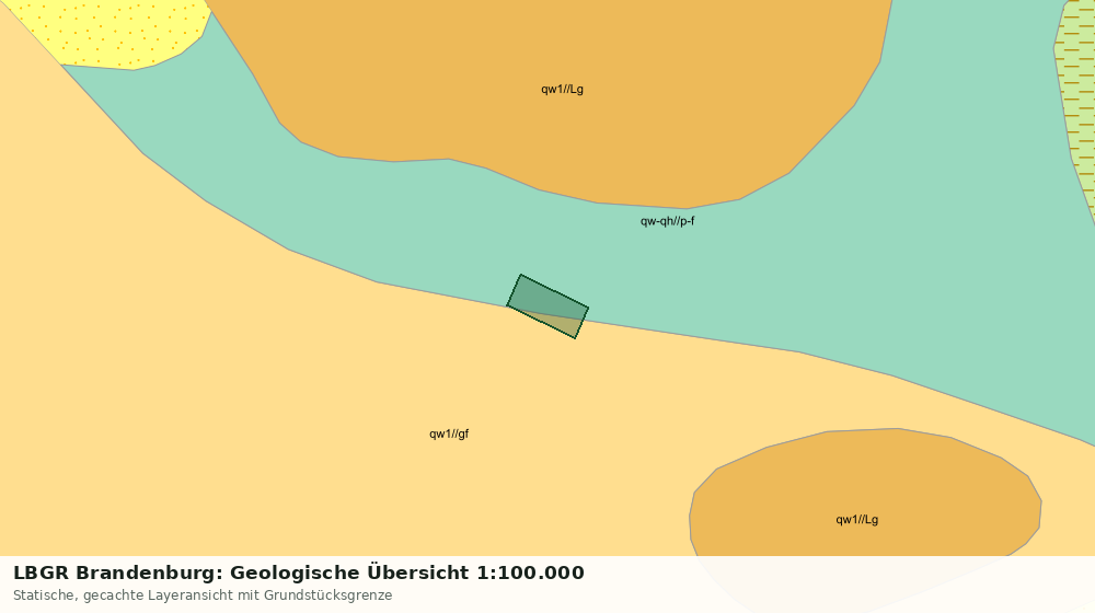 Statische Kartenansicht: LBGR Brandenburg: Geologische Übersicht 1:100.000