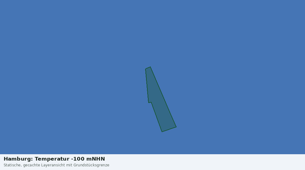 Statische Kartenansicht: Hamburg: Temperatur -100 mNHN