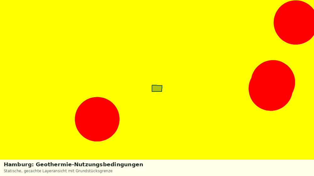 Statische Kartenansicht: Hamburg: Geothermie-Nutzungsbedingungen