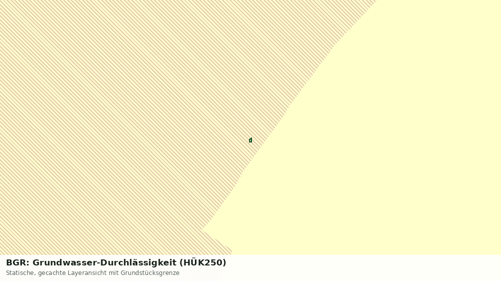 Statische Kartenansicht: BGR: Grundwasser-Durchlässigkeit (HÜK250)