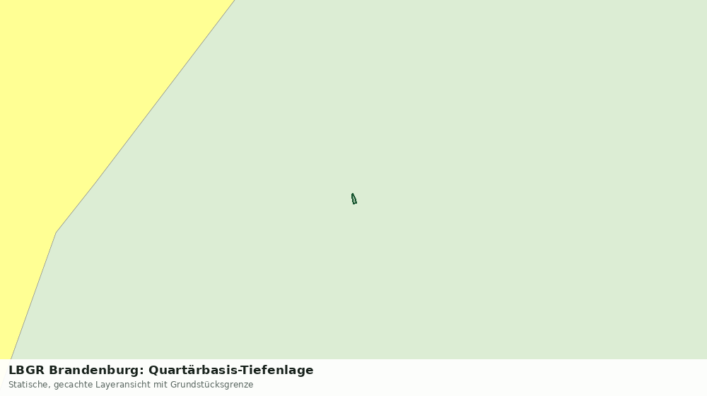 Statische Kartenansicht: LBGR Brandenburg: Quartärbasis-Tiefenlage