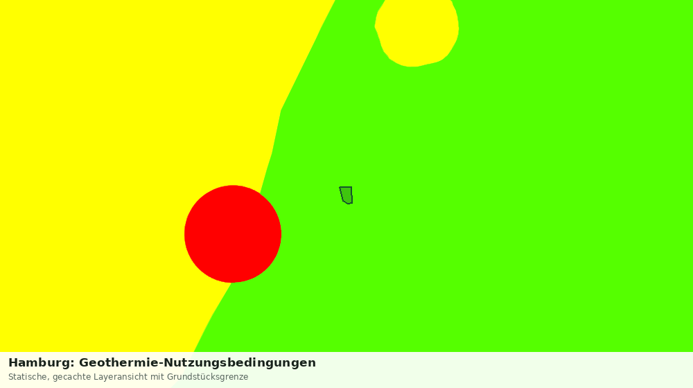 Statische Kartenansicht: Hamburg: Geothermie-Nutzungsbedingungen