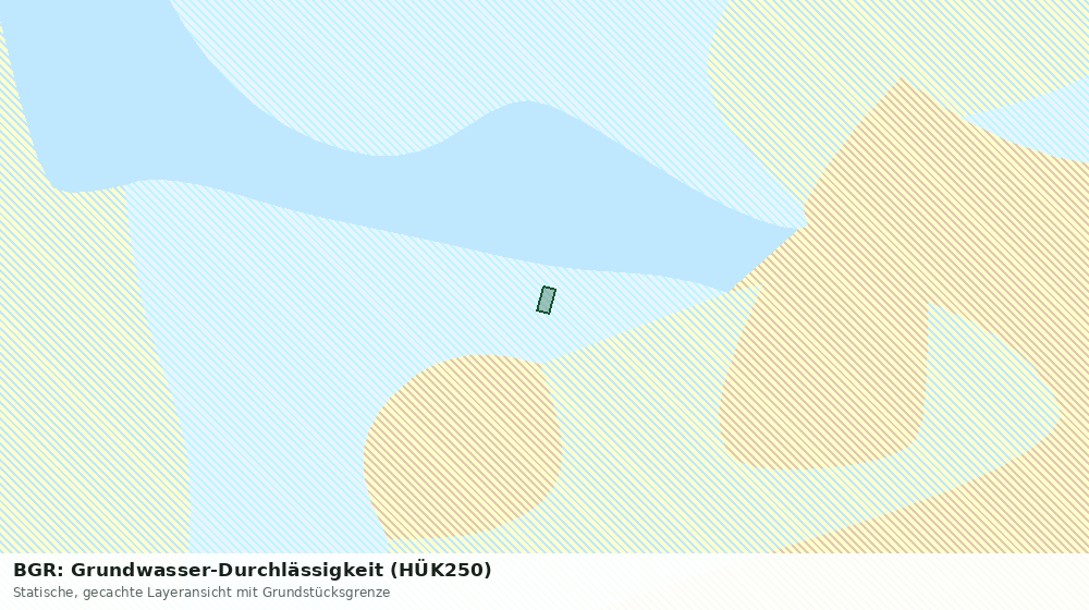 Statische Kartenansicht: BGR: Grundwasser-Durchlässigkeit (HÜK250)
