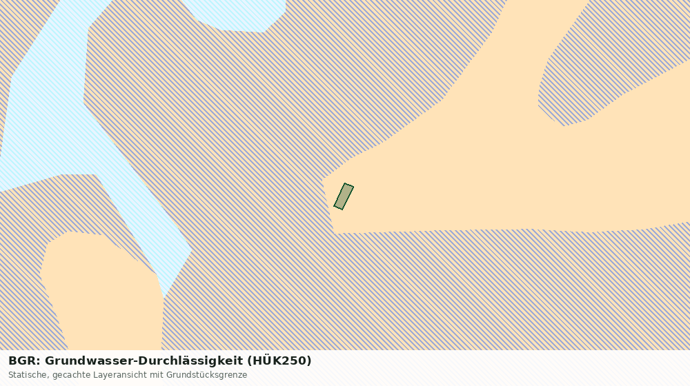 Statische Kartenansicht: BGR: Grundwasser-Durchlässigkeit (HÜK250)