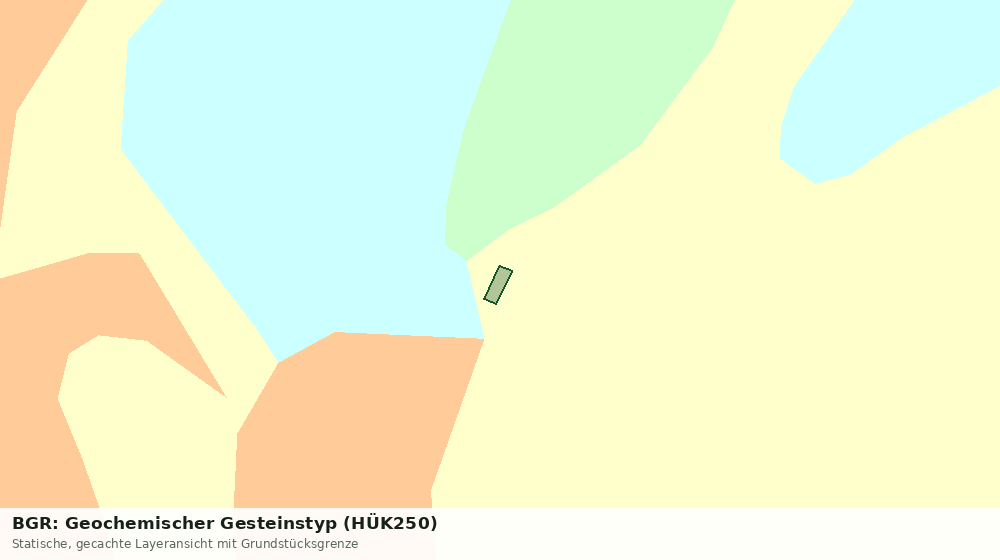 Statische Kartenansicht: BGR: Geochemischer Gesteinstyp (HÜK250)