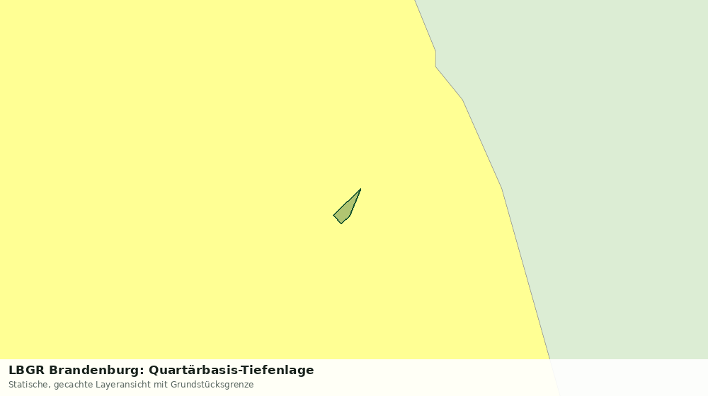 Statische Kartenansicht: LBGR Brandenburg: Quartärbasis-Tiefenlage