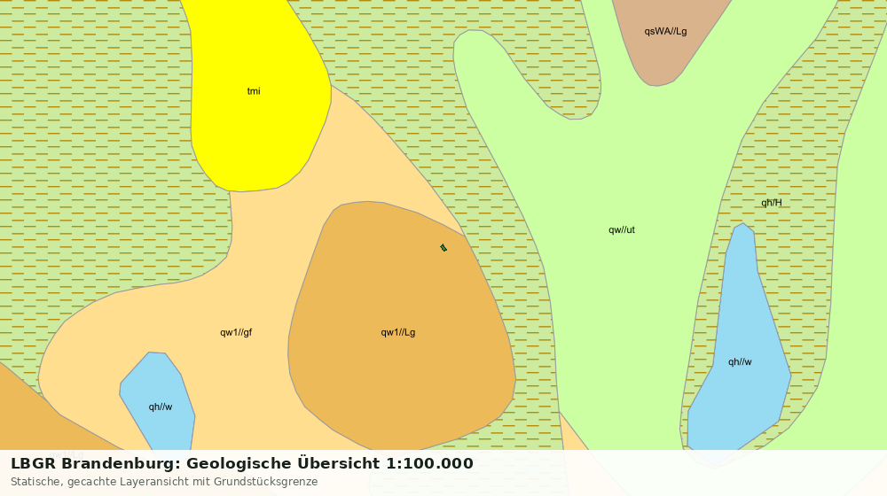Statische Kartenansicht: LBGR Brandenburg: Geologische Übersicht 1:100.000