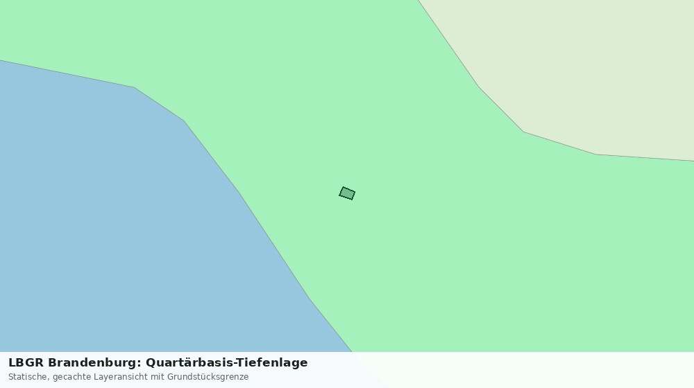 Statische Kartenansicht: LBGR Brandenburg: Quartärbasis-Tiefenlage