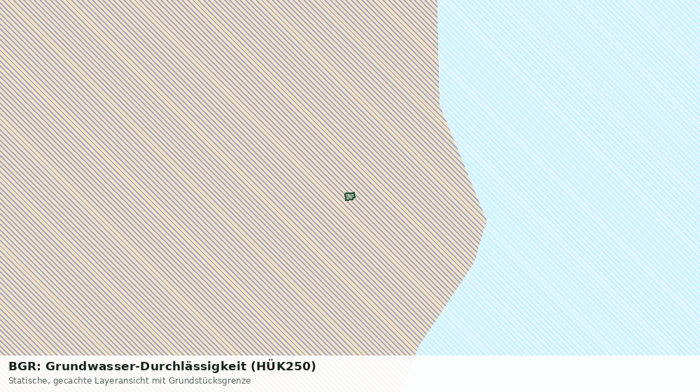 Statische Kartenansicht: BGR: Grundwasser-Durchlässigkeit (HÜK250)