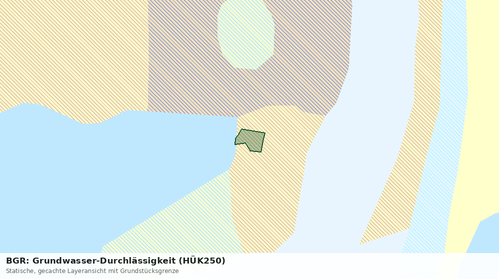 Statische Kartenansicht: BGR: Grundwasser-Durchlässigkeit (HÜK250)