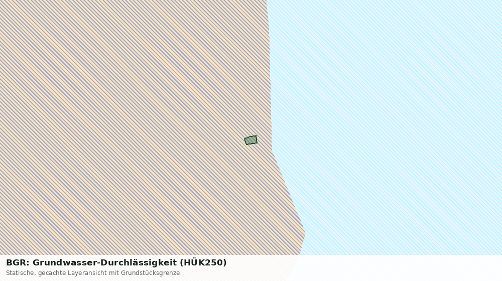 Statische Kartenansicht: BGR: Grundwasser-Durchlässigkeit (HÜK250)