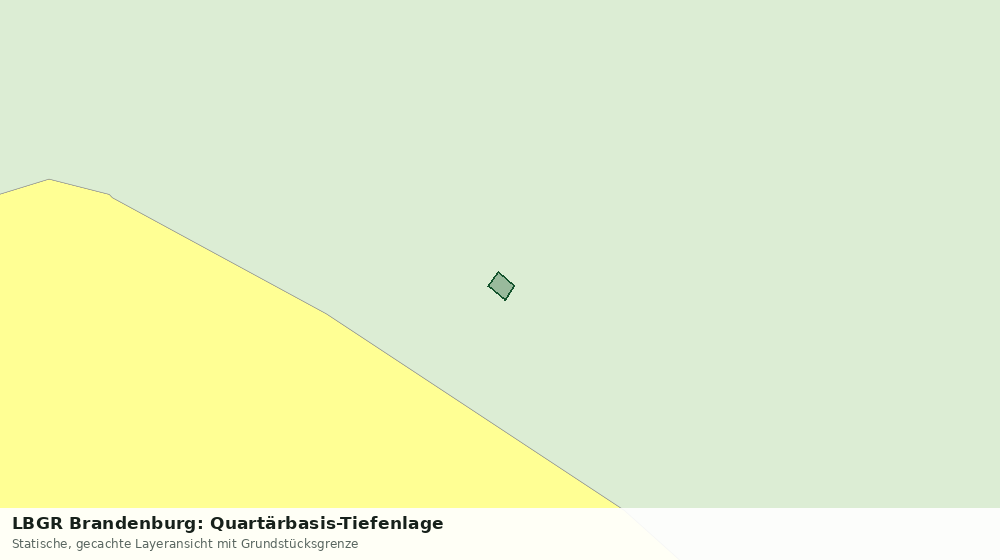 Statische Kartenansicht: LBGR Brandenburg: Quartärbasis-Tiefenlage