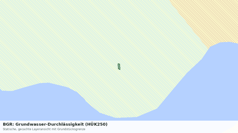 Statische Kartenansicht: BGR: Grundwasser-Durchlässigkeit (HÜK250)