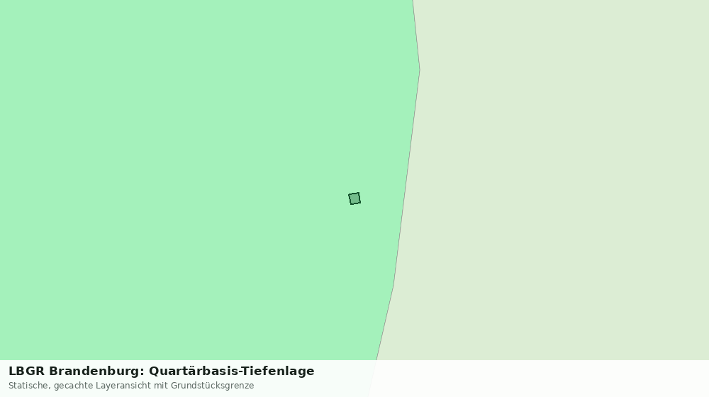 Statische Kartenansicht: LBGR Brandenburg: Quartärbasis-Tiefenlage