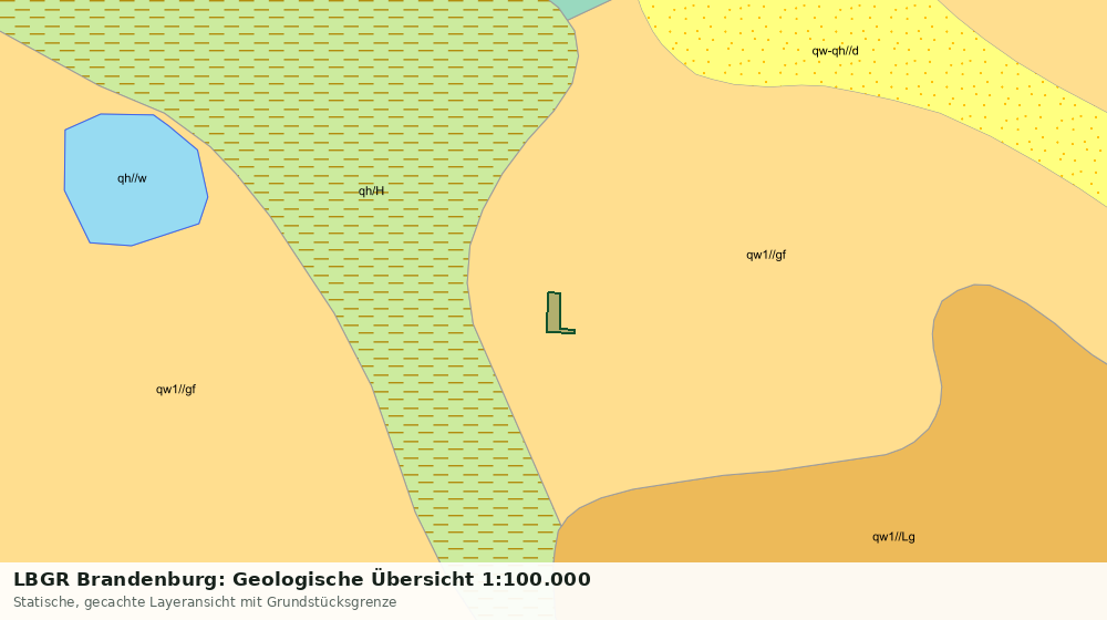 Statische Kartenansicht: LBGR Brandenburg: Geologische Übersicht 1:100.000