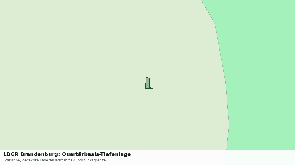 Statische Kartenansicht: LBGR Brandenburg: Quartärbasis-Tiefenlage