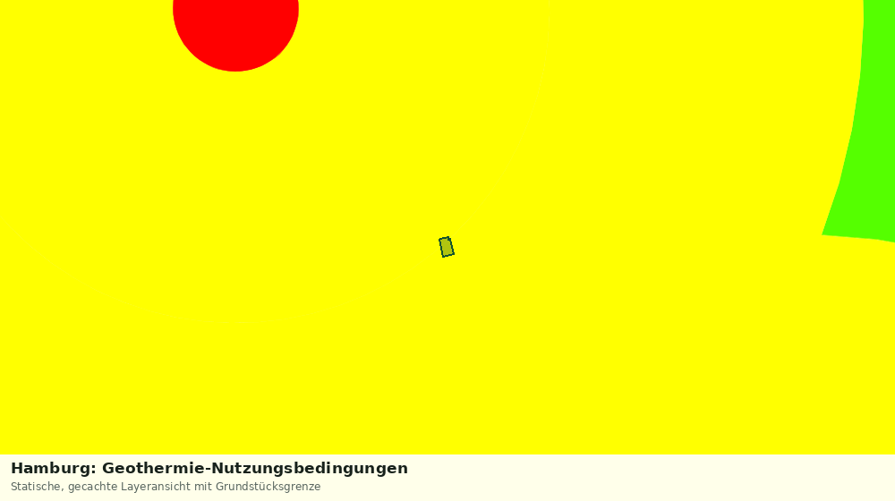 Statische Kartenansicht: Hamburg: Geothermie-Nutzungsbedingungen