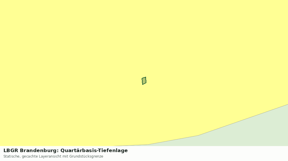 Statische Kartenansicht: LBGR Brandenburg: Quartärbasis-Tiefenlage