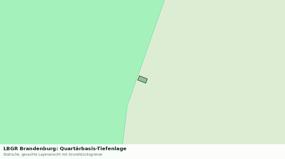 Statische Kartenansicht: LBGR Brandenburg: Quartärbasis-Tiefenlage