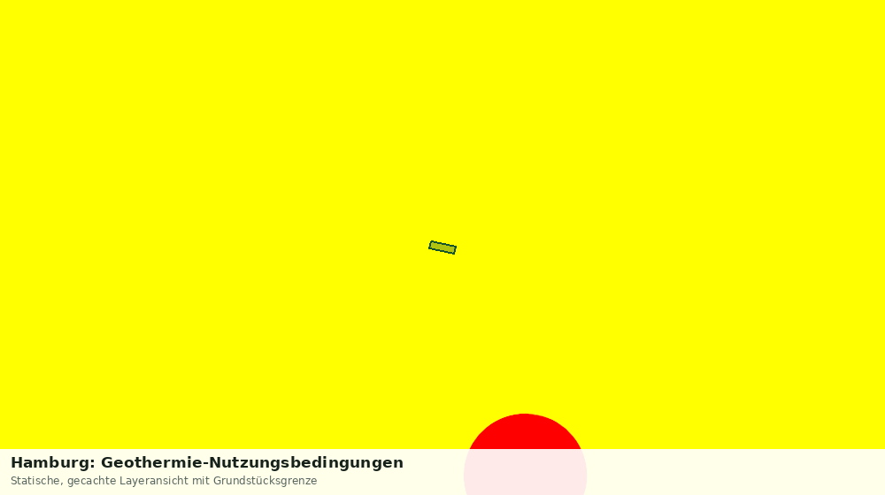 Statische Kartenansicht: Hamburg: Geothermie-Nutzungsbedingungen