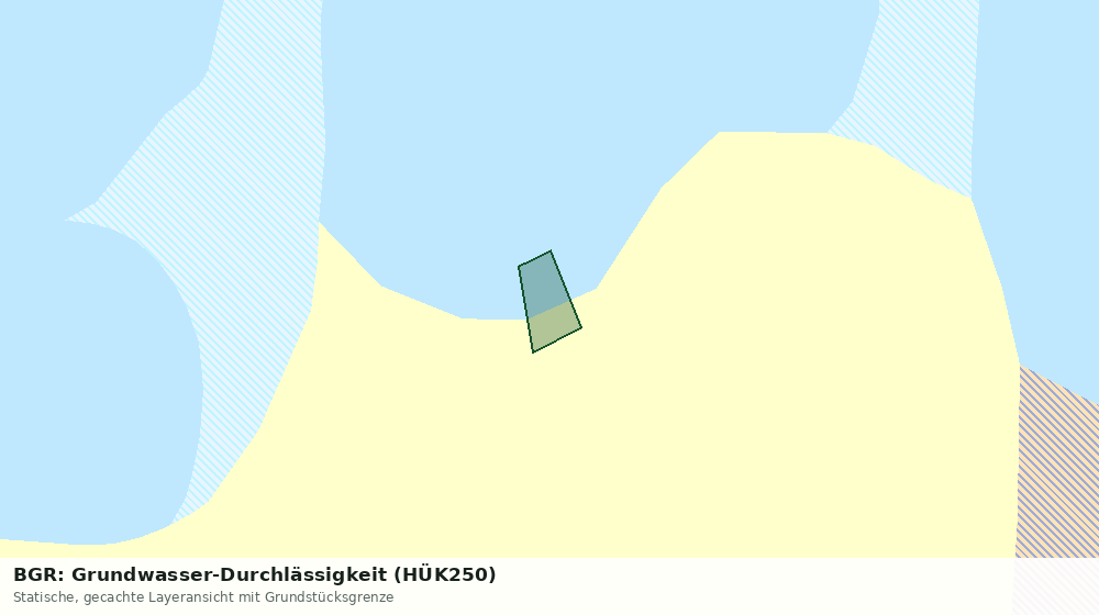 Statische Kartenansicht: BGR: Grundwasser-Durchlässigkeit (HÜK250)