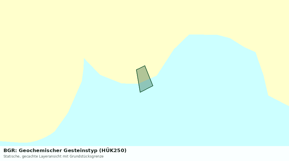 Statische Kartenansicht: BGR: Geochemischer Gesteinstyp (HÜK250)