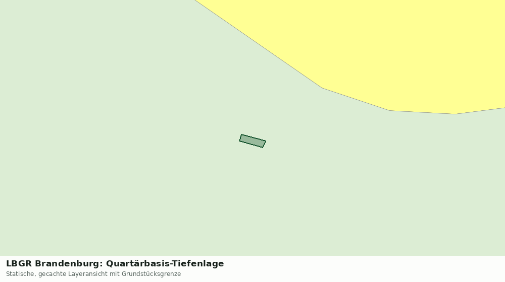 Statische Kartenansicht: LBGR Brandenburg: Quartärbasis-Tiefenlage