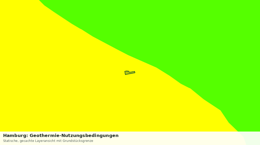 Statische Kartenansicht: Hamburg: Geothermie-Nutzungsbedingungen