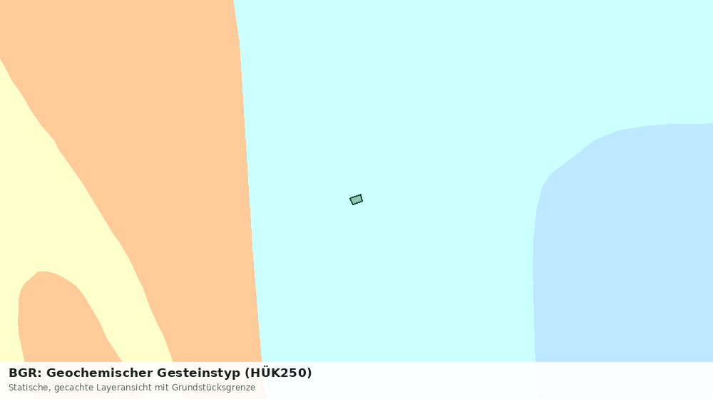 Statische Kartenansicht: BGR: Geochemischer Gesteinstyp (HÜK250)