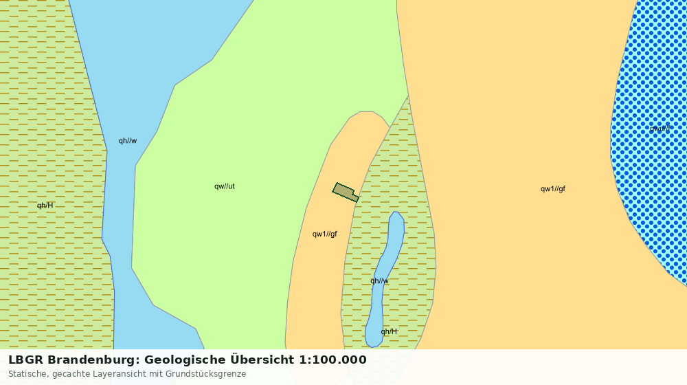 Statische Kartenansicht: LBGR Brandenburg: Geologische Übersicht 1:100.000